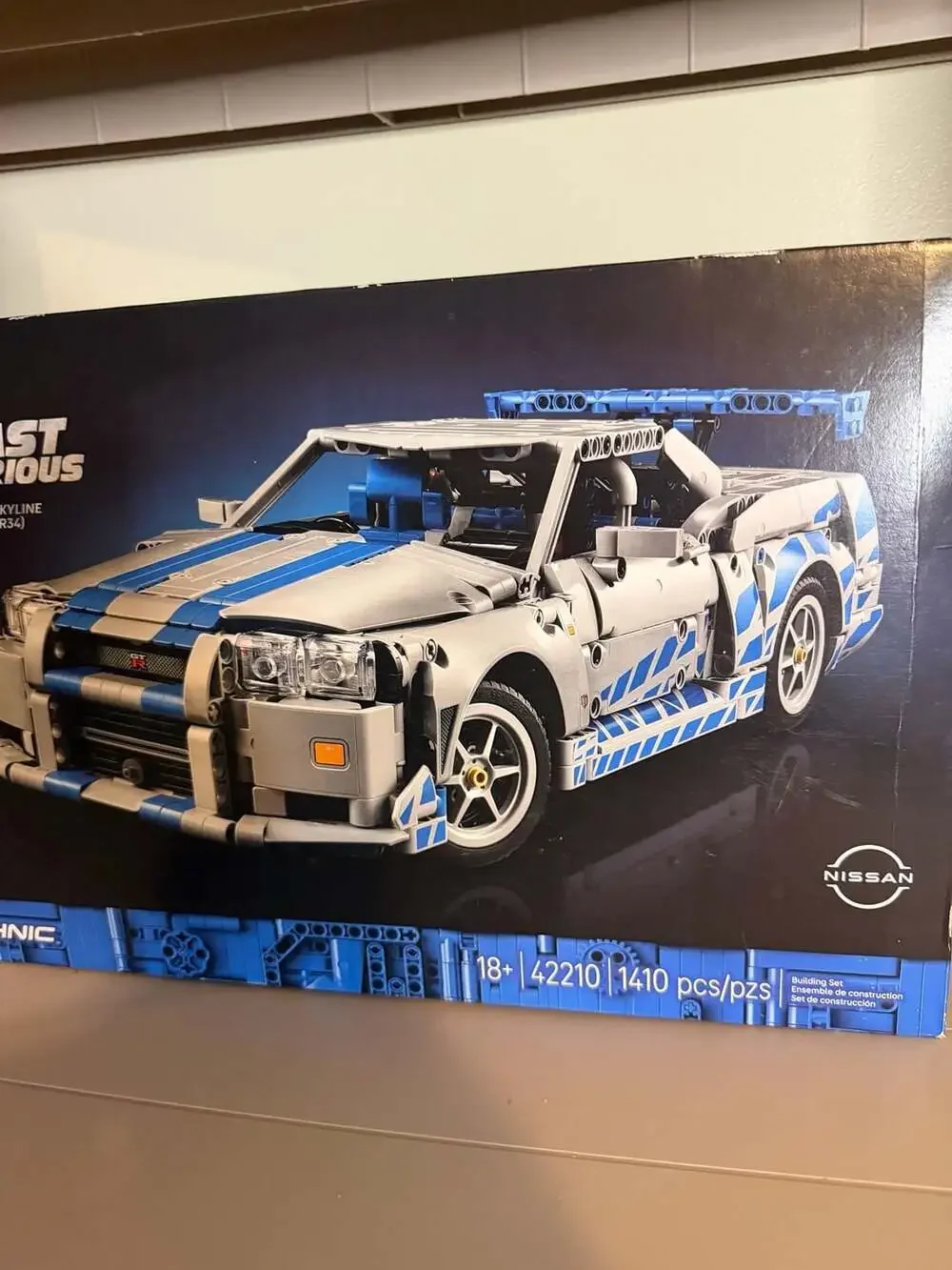 LEGO Technic 2 Fast 2 Furious Nissan Skyline GT-R (R34) 42210 Building Set